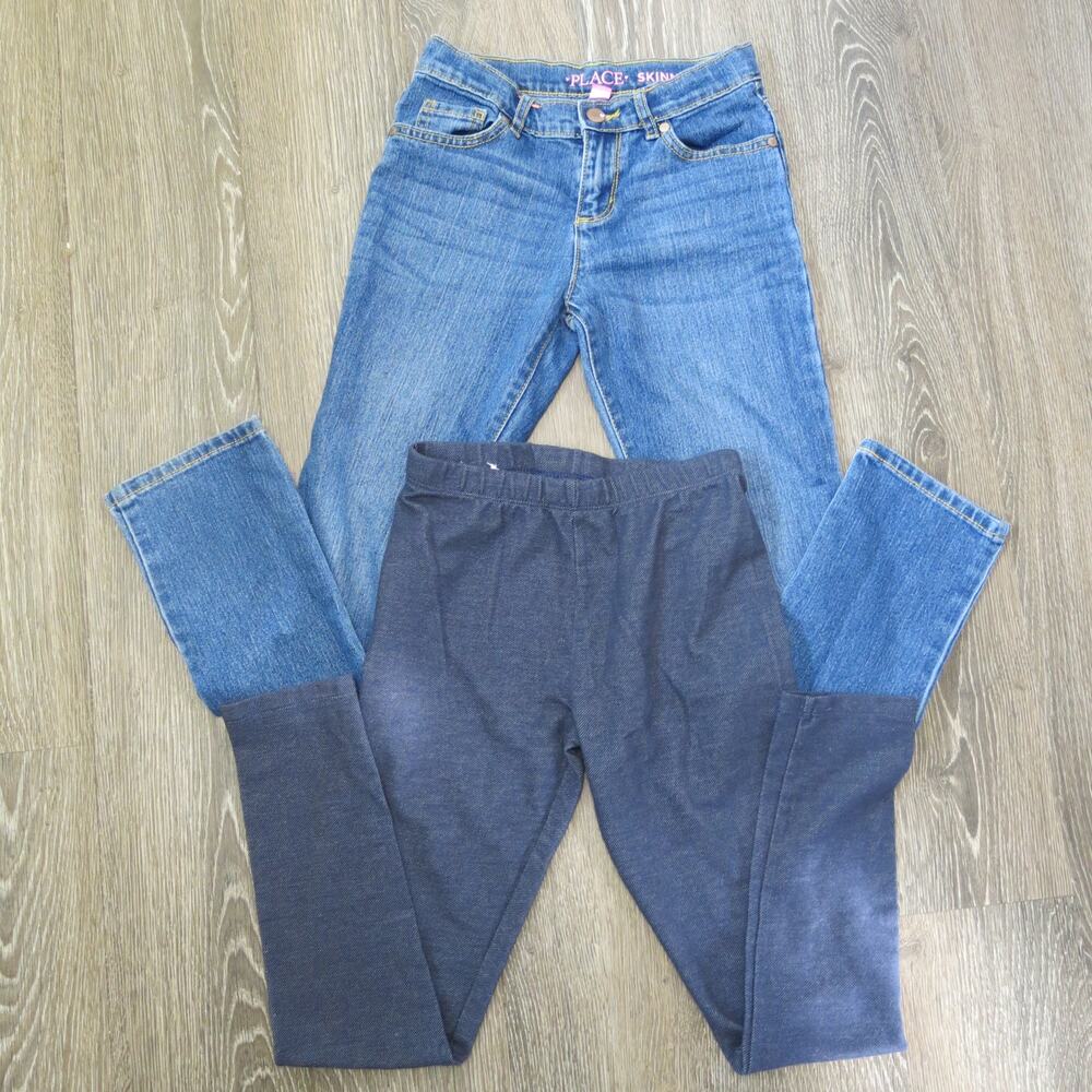 GIRLS  Bundle of 2 Leggings Skinny Jeans  So/The Place Size 10 Girls Blue School